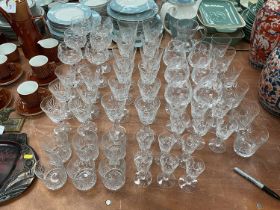 Comprehensive x6 place setting suite of Edinburgh crystal glassware to include hock glasses, white a