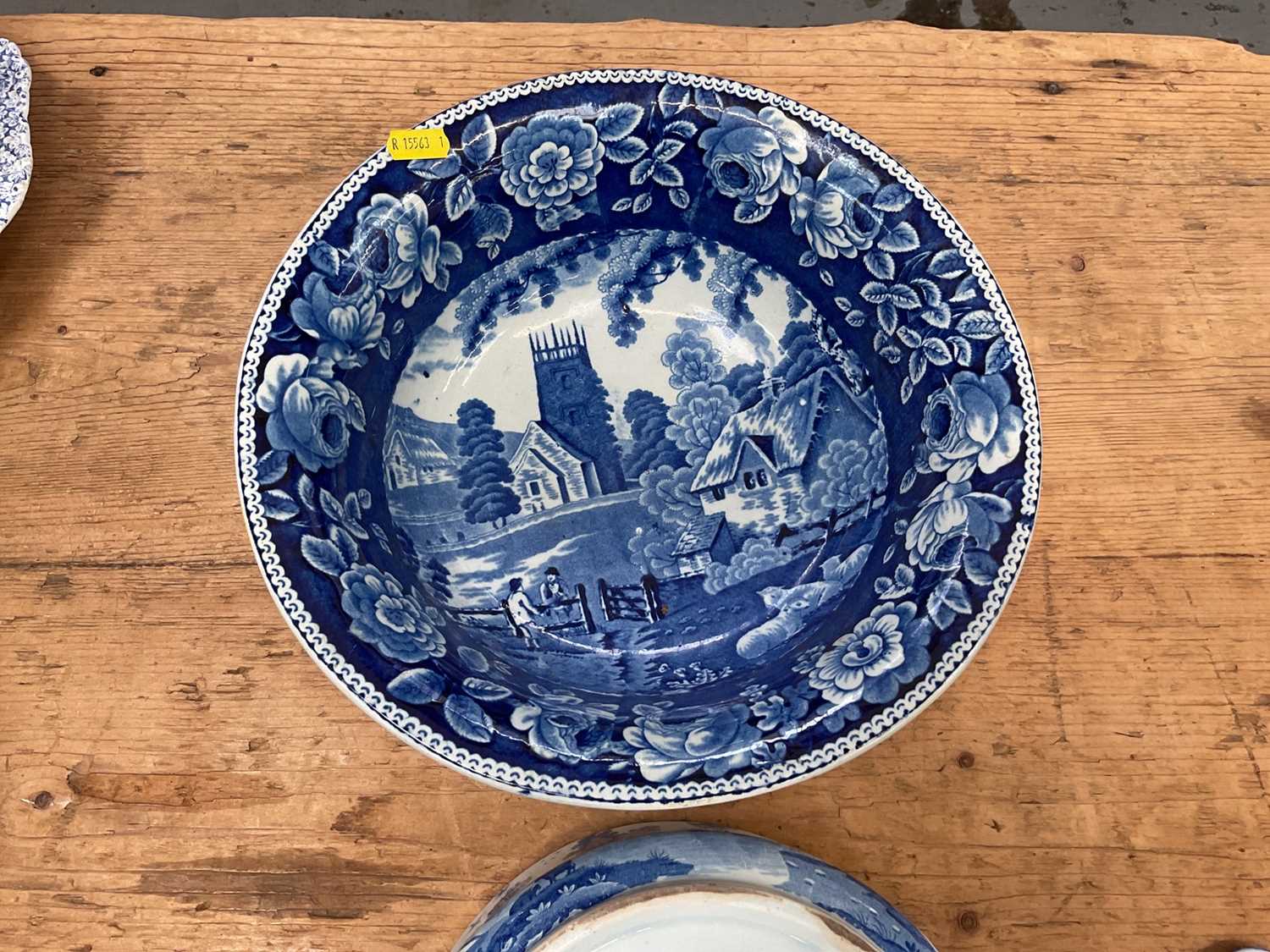 Group of 19th century blue and white transfer printed china - Image 5 of 7