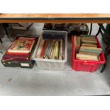 Three boxes of children's annuals and board games (3)