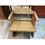 Art Deco shaped child's chair