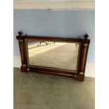 19th century rosewood and gilt wall mirror