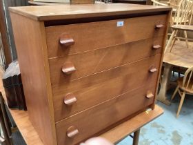 G-plan teak chest of drawers