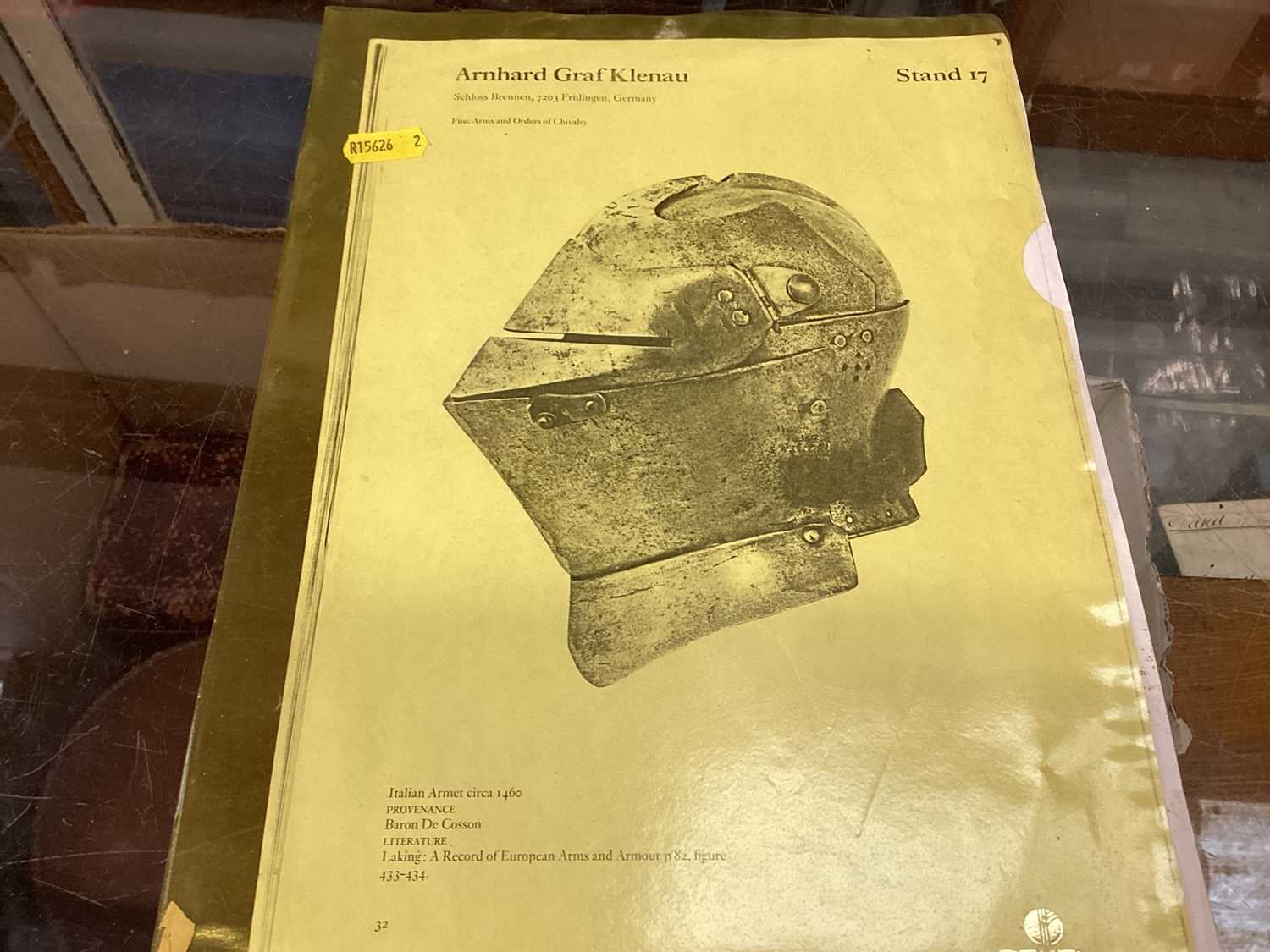 Handmade bronze replica of a 500BC helmet and a handmade replica of a 15th century Italian Armet hel - Image 11 of 11