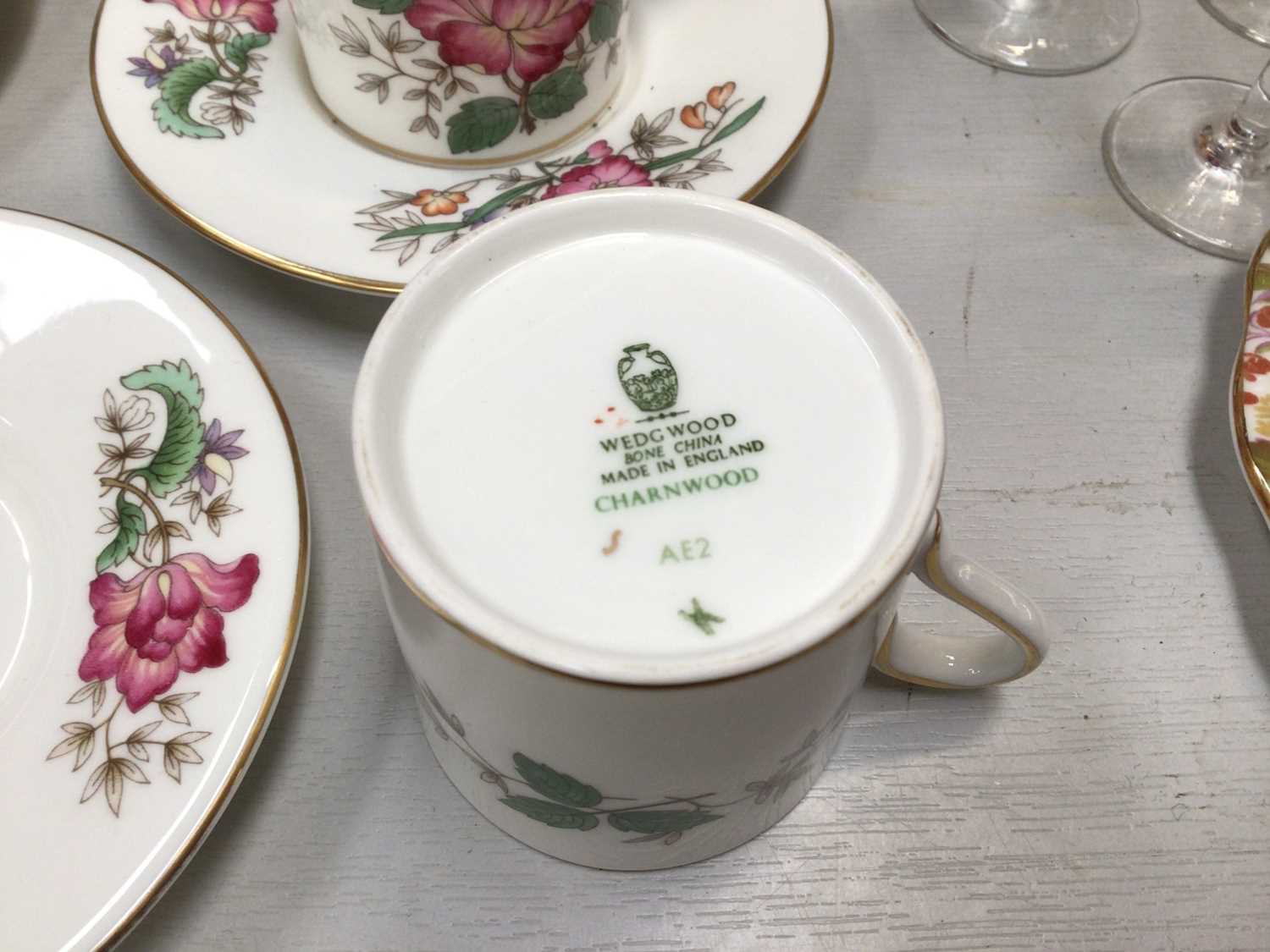 Wedgwood Charnwood coffee set comprising of nine coffee cups and saucers, a sugar bowl, a cream jug - Image 4 of 4