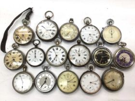 Group of vintage pocket watches and two stopwatches (16)