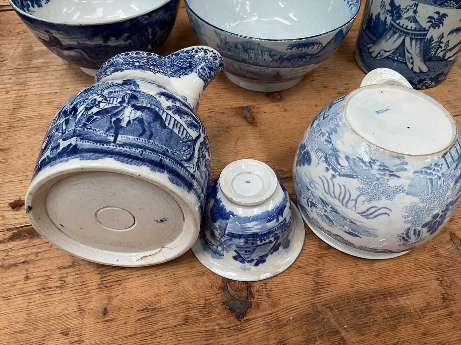 Group of 19th century blue and white transfer printed china - Image 2 of 4