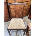 Set of four Victorian Chippendale style dining chairs