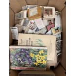 Collection of cigarette cards, loose and in albums (1 box)