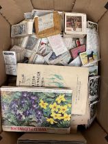 Collection of cigarette cards, loose and in albums (1 box)