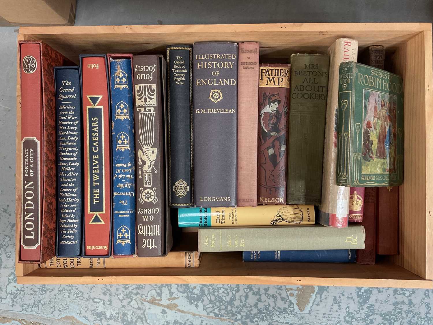 One box of books incliding Folio Society