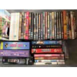 Four boxes of DVDs including series boxed sets