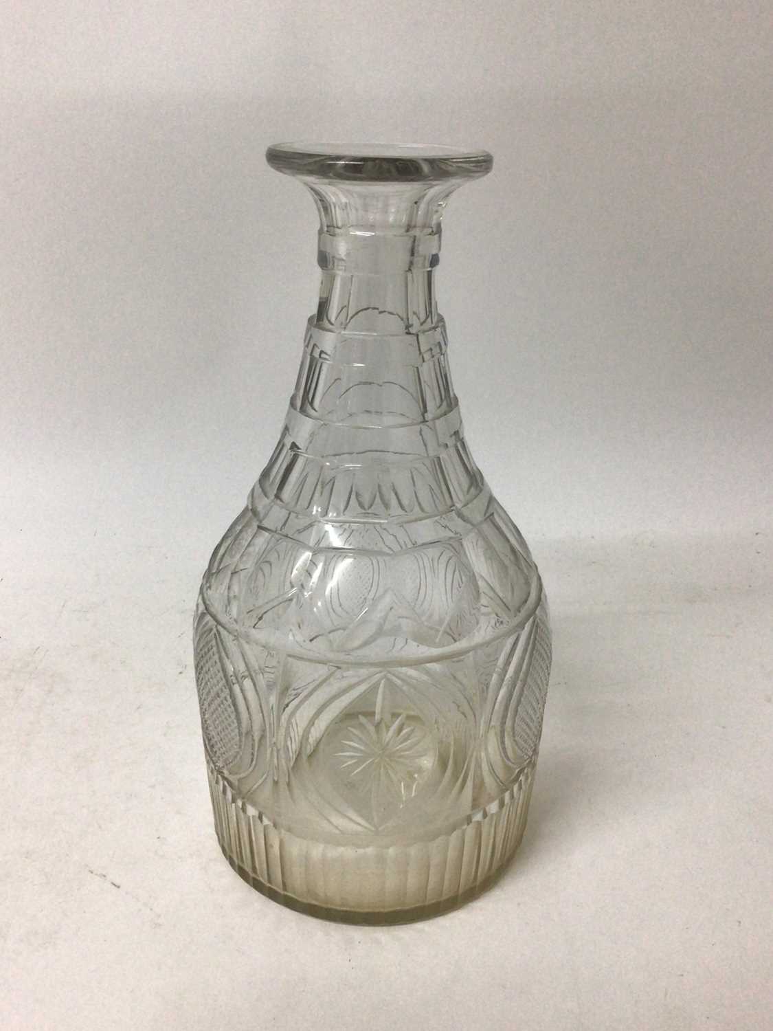 Georgian Irish cut glass decanter.