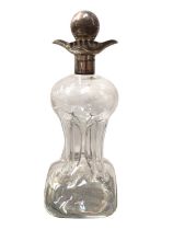 Edwardian silver mounted glass decanter (Birmingham 1902)
