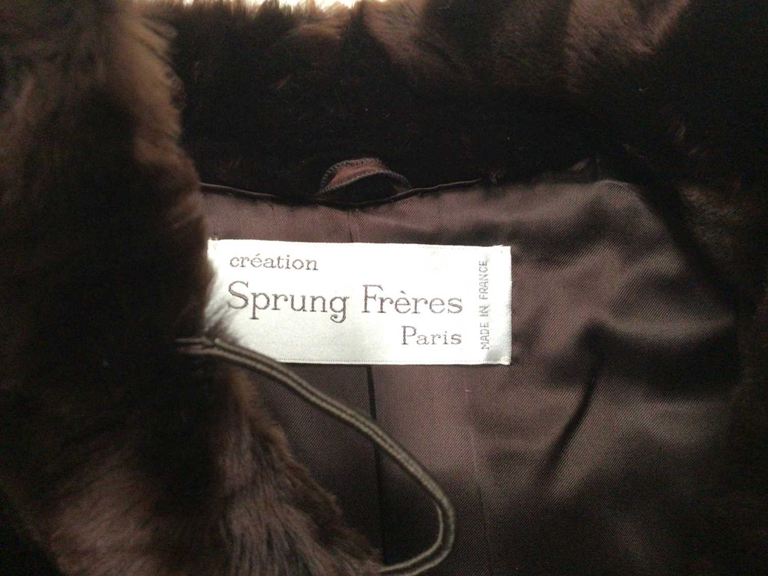 Good quality beaver lamb coat by Sprung Freres, Paris and a Saga Mink jacket (2) - Image 4 of 6