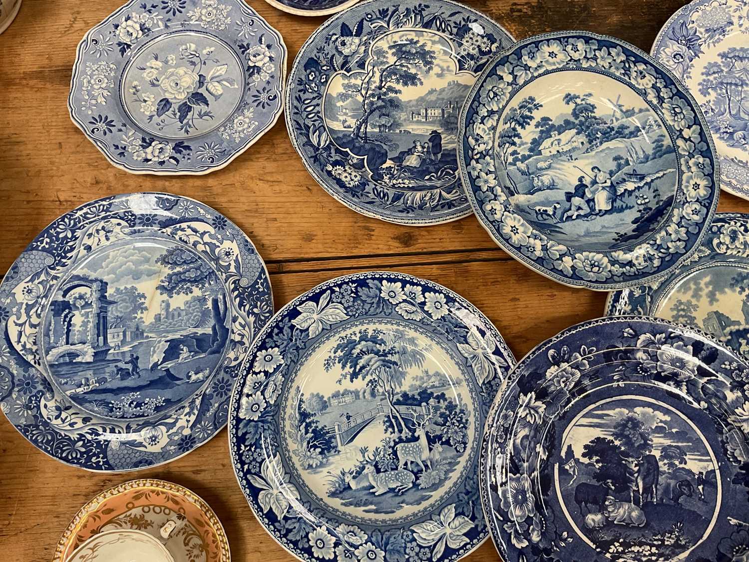 Group of 19th century blue and white transfer printed china - Image 4 of 7