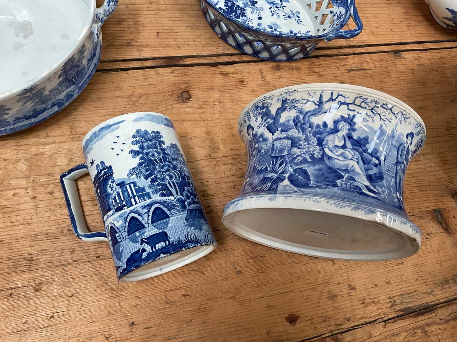Group of 19th century blue and white transfer printed china - Image 3 of 7