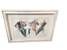 Bernard Rooke watercolour - string quartet