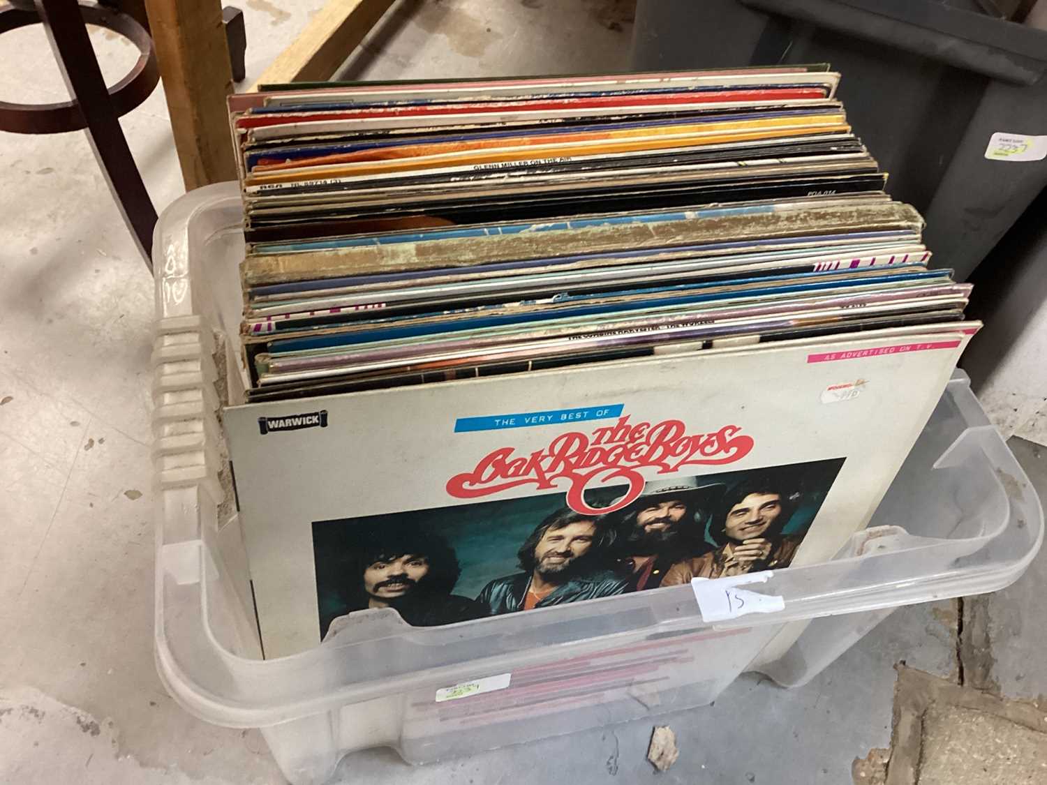 Four boxes of mixed LP records - Image 2 of 4