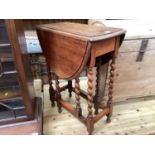 1920s oak Drop leaf table