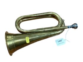 Military brass bugle with broad arrow mark