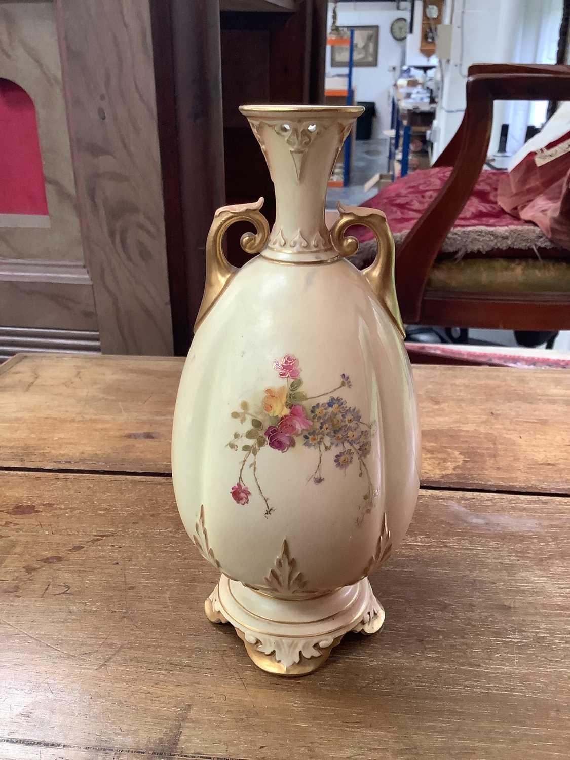 Royal Worcester blush ivory vase, other ceramics - Image 3 of 4