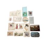 Interesting collection of sketchbook materials, ephemera and works on paper