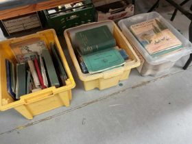 Three boxes of mixed books and ephemera (3).