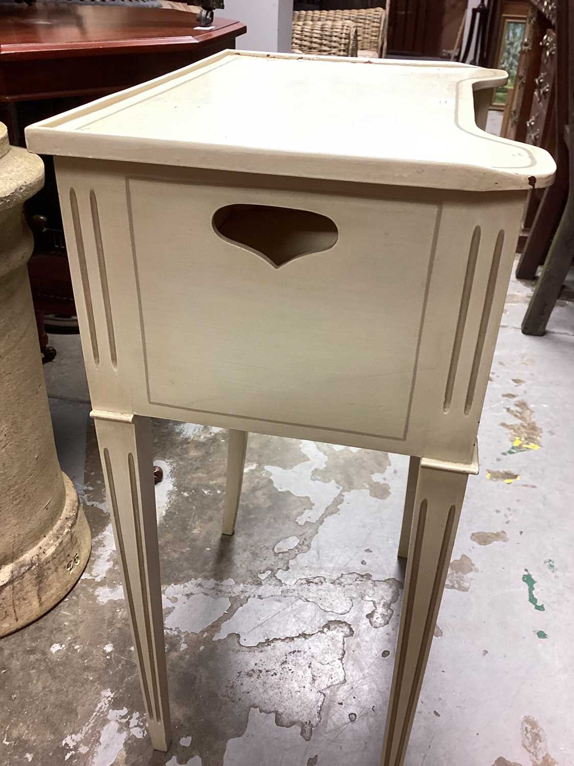 Pair of French cream bedside tables, 46.5cm wide, 31.5cm deep, 70.5cm high - Image 8 of 13