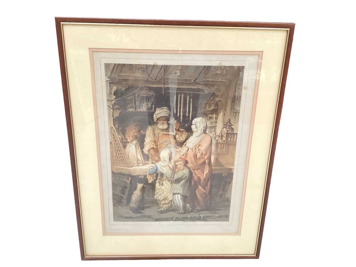 Group of four French coloured lithographs - Orientalist scenes - Image 3 of 4
