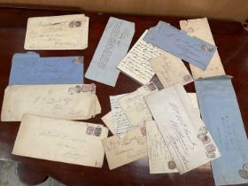 Group of stamped envelopes