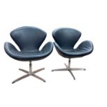 Pair of stylish swivel chairs