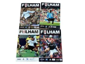 Fulham Home Football Programs 1970's-now together with football books