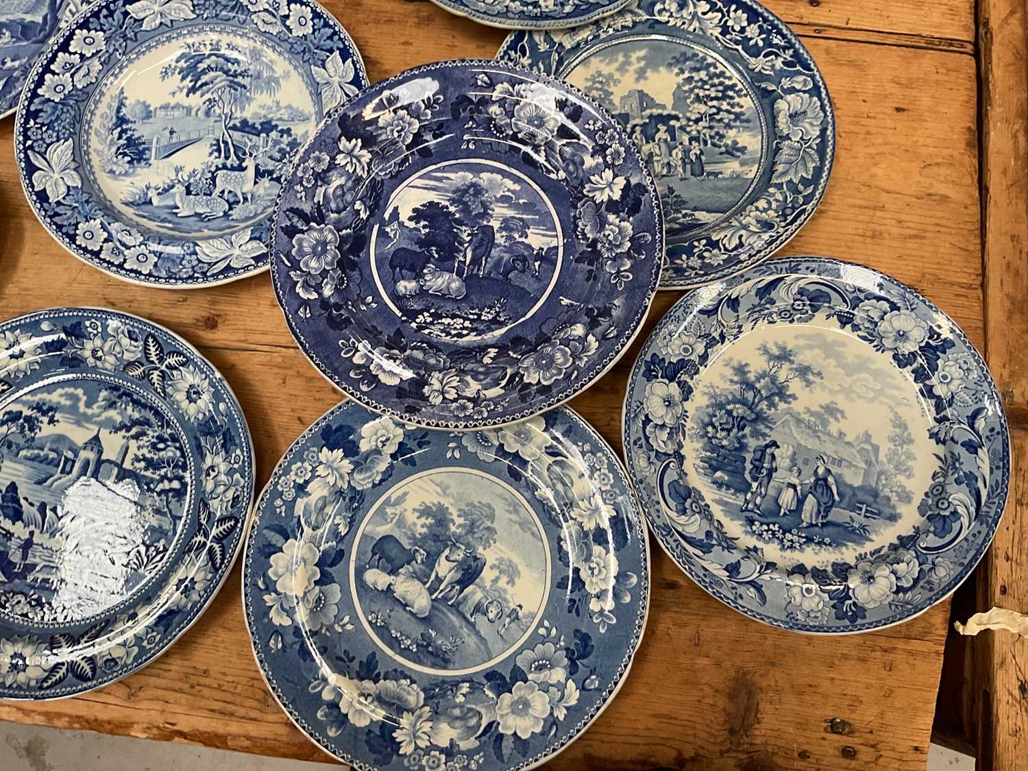 Group of 19th century blue and white transfer printed china - Image 3 of 7