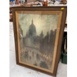 Victorian pastel of a moonlit scene, signed Nelson Drummond and dated 1887, 79cm x 54cm