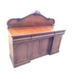 Early Victorian mahogany breakfront sideboard