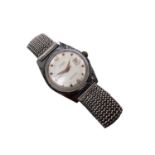 1950s/60s Larex gentlemen's stainless steel calendar wristwatch on expandable strap