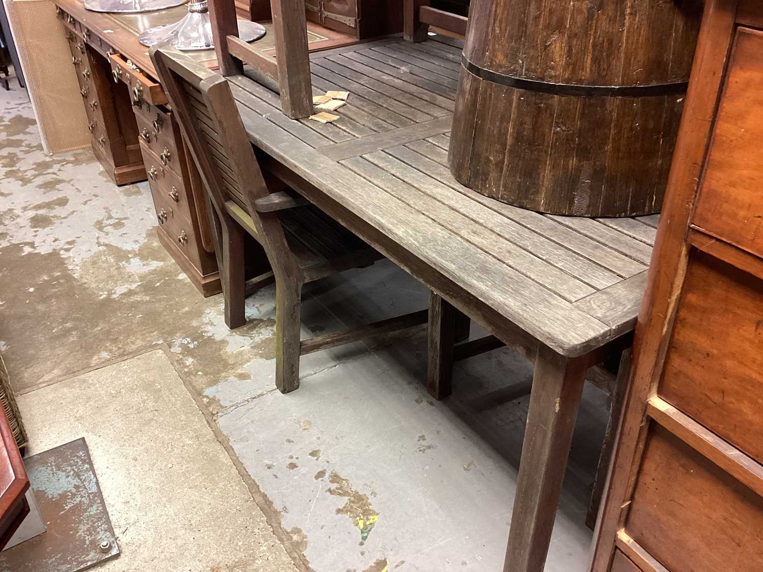 Hardwood garden table and chairs