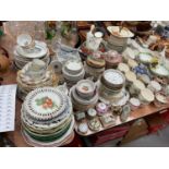 Large quantity of assorted ceramics to include Royal Worcester Evesham, teaware and other ceramics.