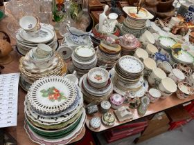 Large quantity of assorted ceramics to include Royal Worcester Evesham, teaware and other ceramics.