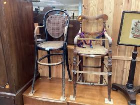 Two Victorian children's chairs