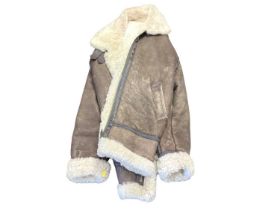 Modern Sheepskin flying jacket and suede coat (2)