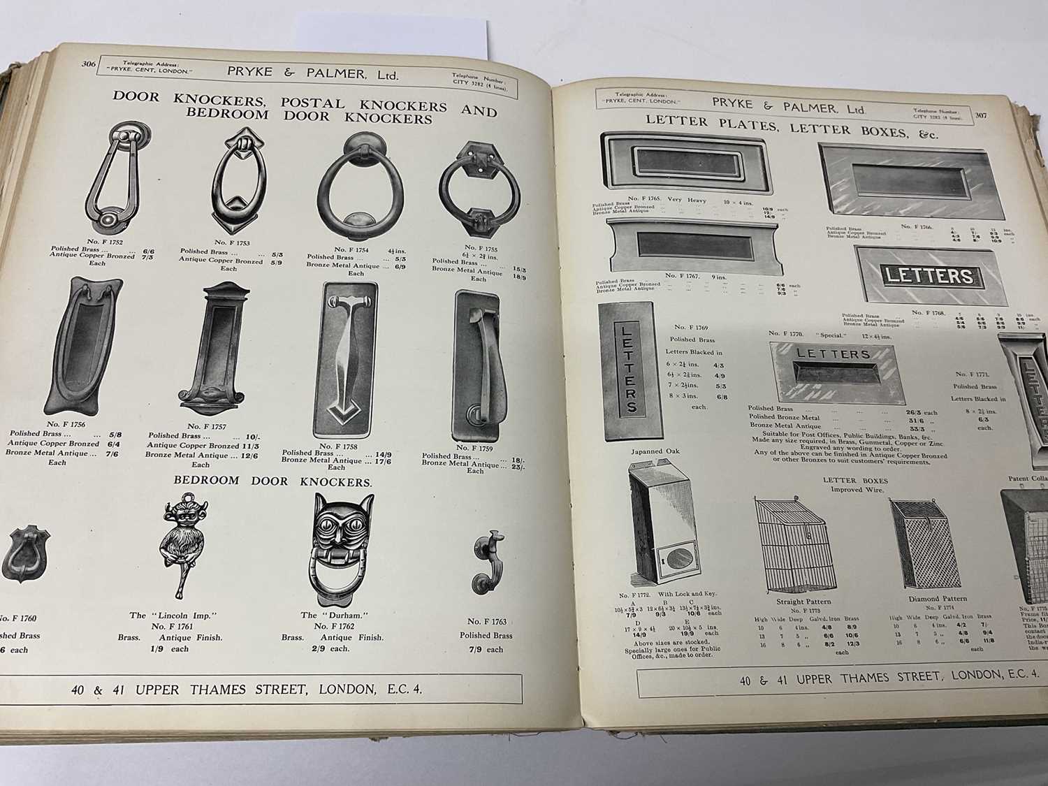 Pryke and Palmer catalogue - Image 3 of 4