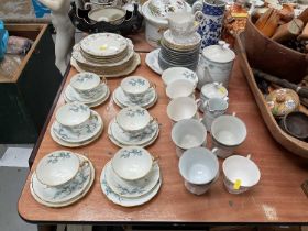 Adderley six place teaset together with a Noritake teaset and other ceramics.
