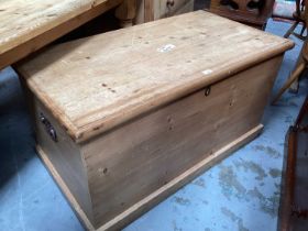 Victorian pine blanket box 111cm