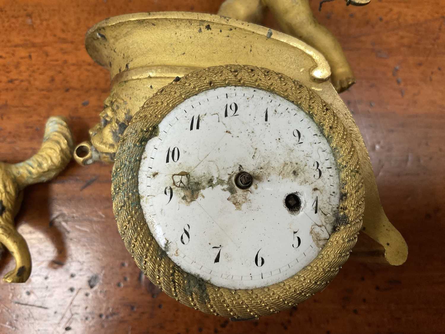 19th century ormolu clock - Image 7 of 8