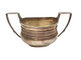 Victorian silver two handled sugar bowl (London 1894), maker Barnards
