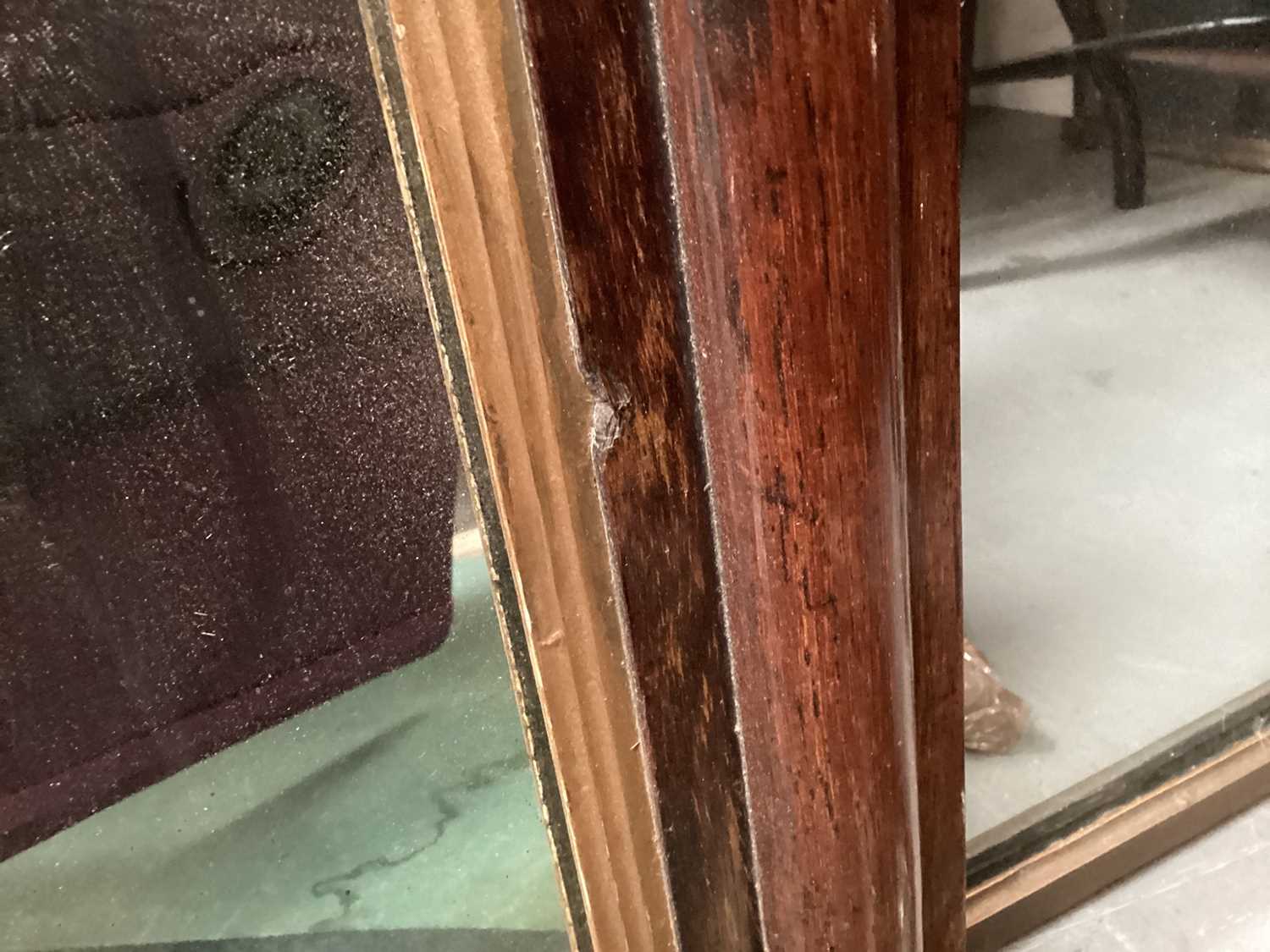 19th century rosewood and gilt wall mirror - Image 2 of 2