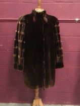 Good quality beaver lamb coat by Sprung Freres, Paris and a Saga Mink jacket (2)