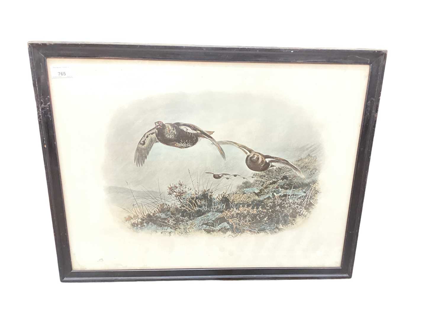 After Archibald Thorburn three framed prints, together with a coaching print, other pictures, wall c