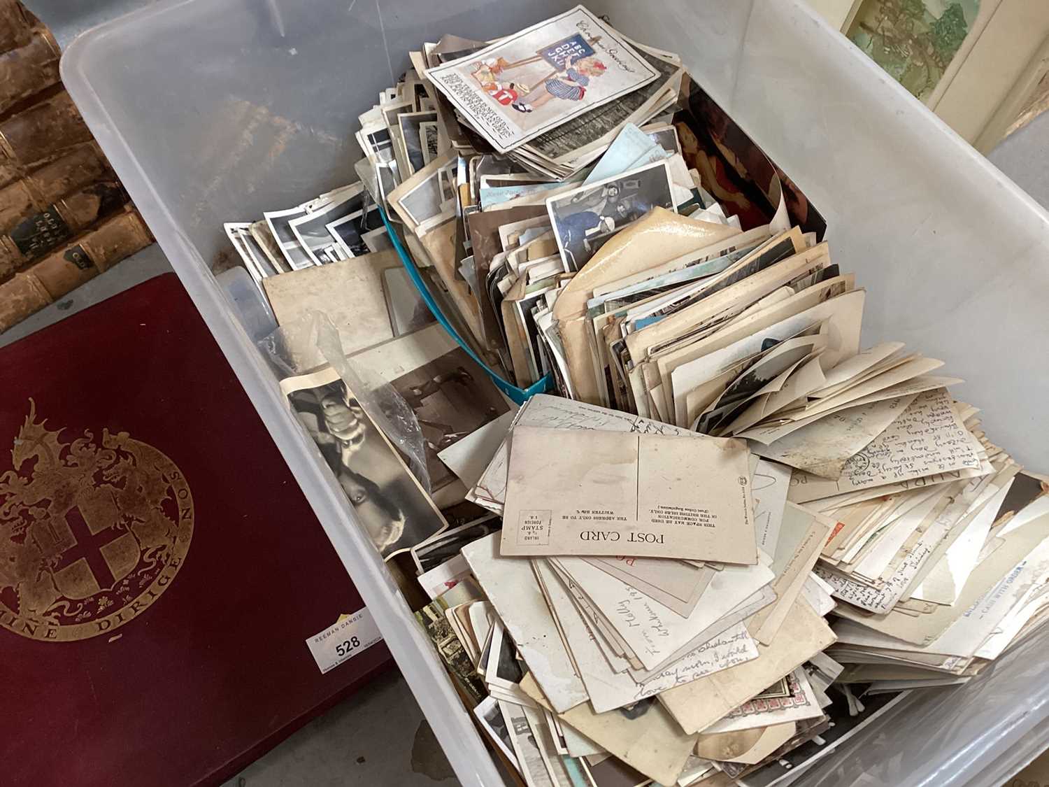 Five boxes of mixed ephemera to include photograph albums. - Image 8 of 19